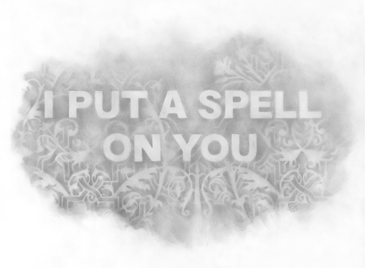 Amanda Manitach, I Put A Spell On You, 2026, Graphite on paper, 18 x 24 inches