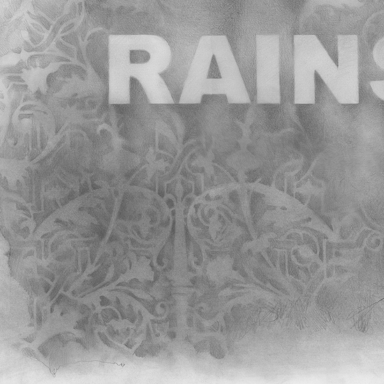 Detail of 'Only Happy When It Rains'