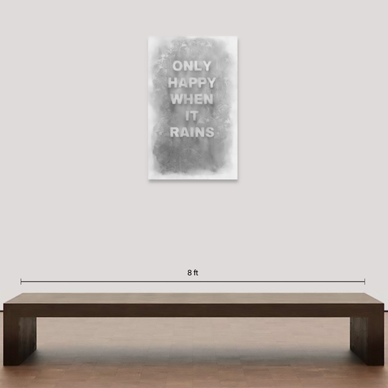 Spatial mockup of 'Only Happy When It Rains'