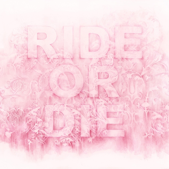 Amanda Manitach: Ride Or Die, 2023, Colored pencil on paper, 25 x 40 inches