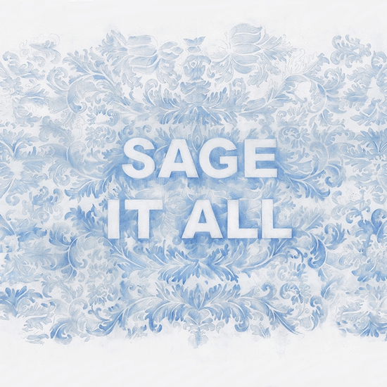 Amanda Manitach | Sage It All, 2020, Colored pencil on paper, 25 x 40 inches
