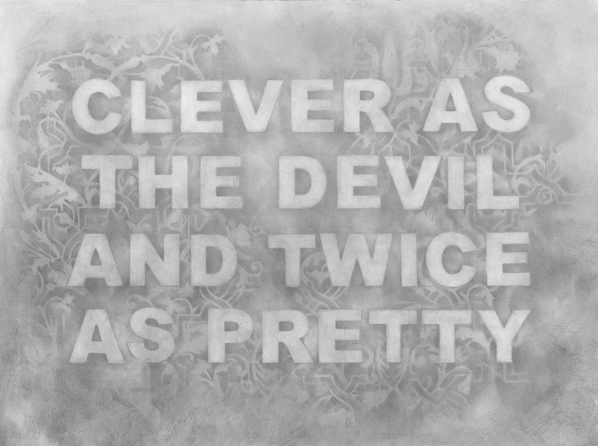 Amanda Manitach, Twice as Pretty, 2026, Graphite on paper, 22 x 30 inches