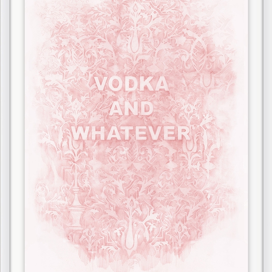 Amanda Manitach: Vodka and Whatever, 2020, Colored pencil on paper, 40 x 26 inches (framed dimensions: 44.75 x 30.5 x 2 inches)