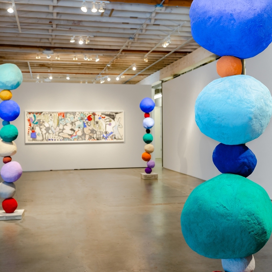 Installation view of Annie Morris' 2018 solo exhibition