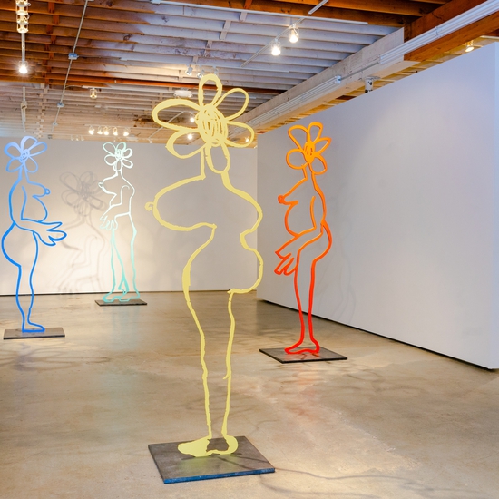 Installation view of Annie Morris' 2018 solo exhibition