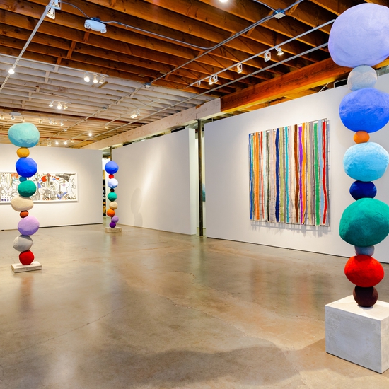 Installation view of Annie Morris' 2018 solo exhibition