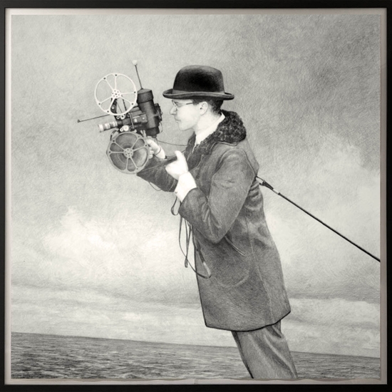 Ethan Murrow, Barnum Was Constantly Making Ill-advised Improvements to the Arctic Re-Projector, 2007, Graphite on paper, 72 x 72 inches, Framed size 78 x 78 x 2.25 inches