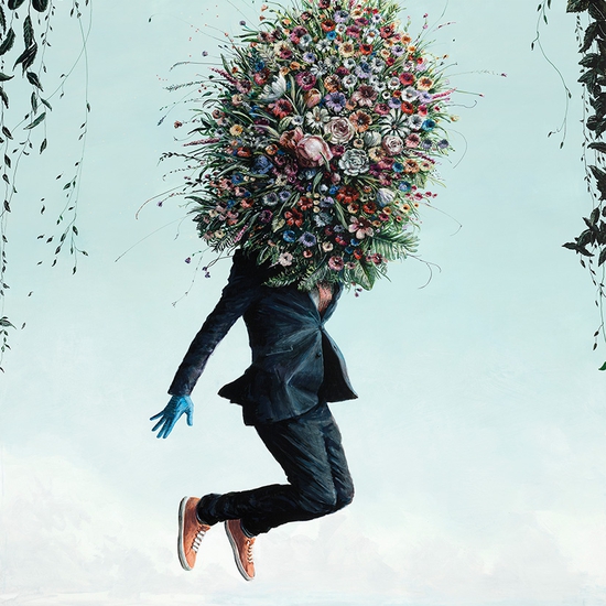 Ethan Murrow: Besotted by the Firth, 2023, High flow acrylic on panel, 65 x 44 inches