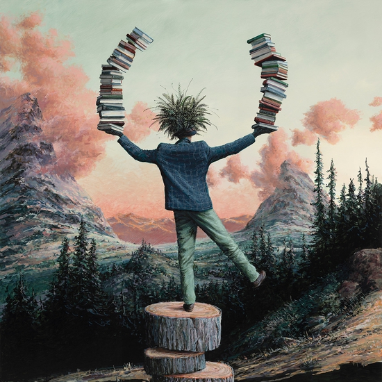 Ethan Murrow: Ever Buoyant, 2022, High flow acrylic on panel, 60 x 60 inches
