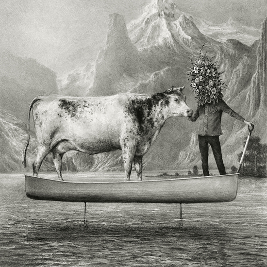 SOLD - Ethan Murrow, Federation, 2025, Graphite on paper, 36 x 36 inches