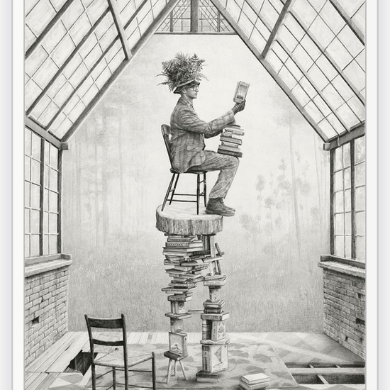 Ethan Murrow: Hydrostatic Learner, 2023, Graphite on paper, 60 x 42 inches (framed dimensions: 64 x 46 x 2.25 inches)