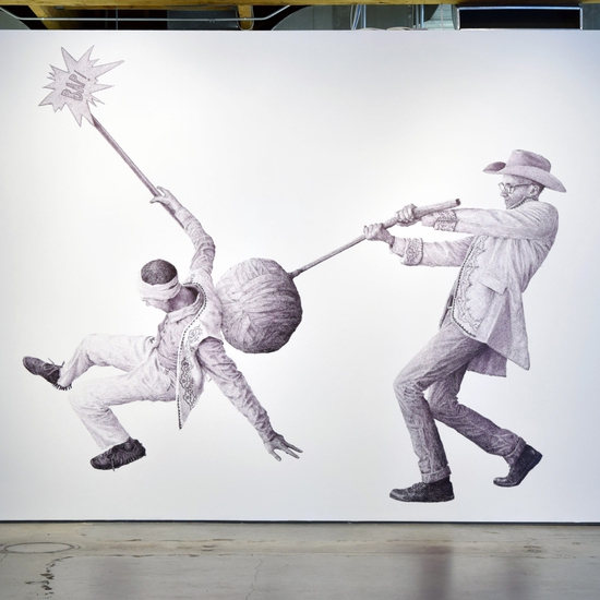 Ethan Murrow 2017 exhibition wall mural