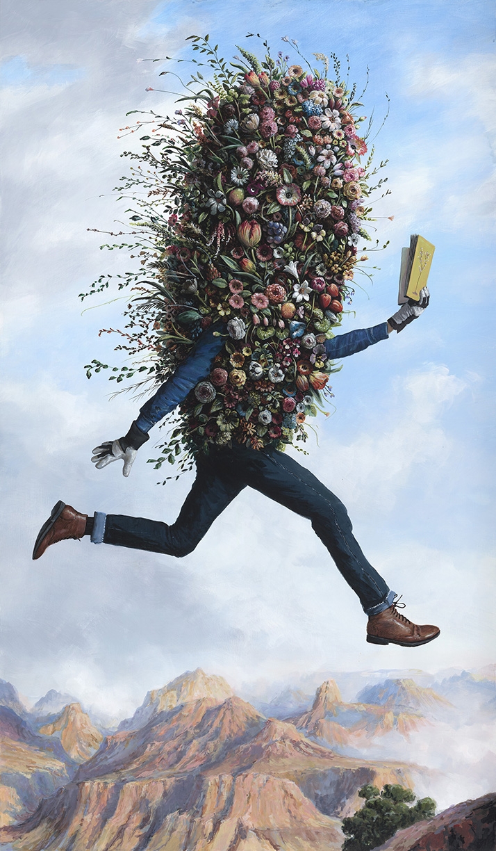 Ethan Murrow, Rain Charmer, 2026, Acrylic on panel, 72 x 42 x 2 inches
