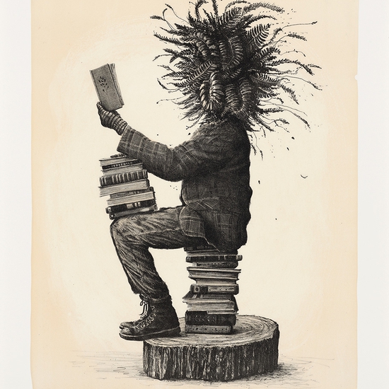 Ethan Murrow: Sonorous, 2023, Four color Lithograph from stone on Rives BFK white paper, 28 x 21.5 inches (paper size: 32.5 x 25.5 inches, Edition of 100