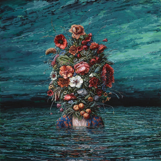 Ethan Murrow: The Candle, 2021, High flow acrylic on mounted board, 36 x 36 inches