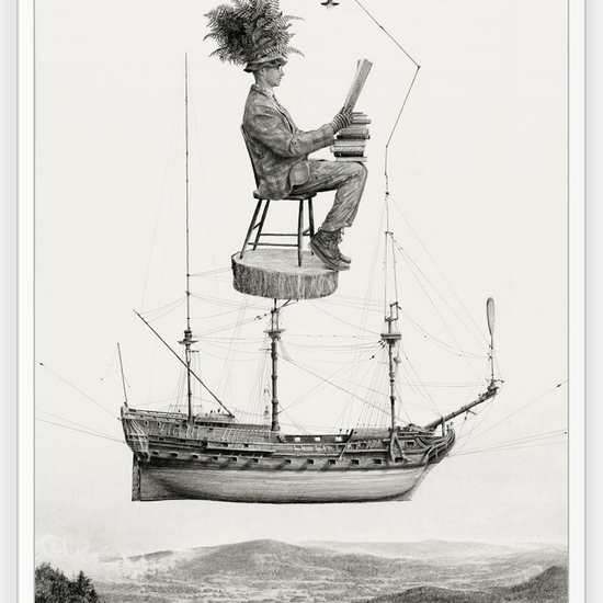 Ethan Murrow: Thin Ice, 2023, Graphite on paper, 48 x 36 inches (framed dimensions: 52 x 40 x 2.25 inches)