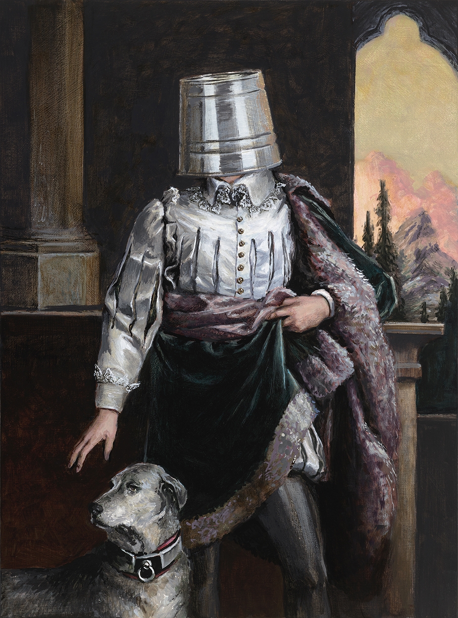 Ethan Murrow, Vanitas of the Palace, 2025, Acrylic on panel, 16 x 12 x 2 inches