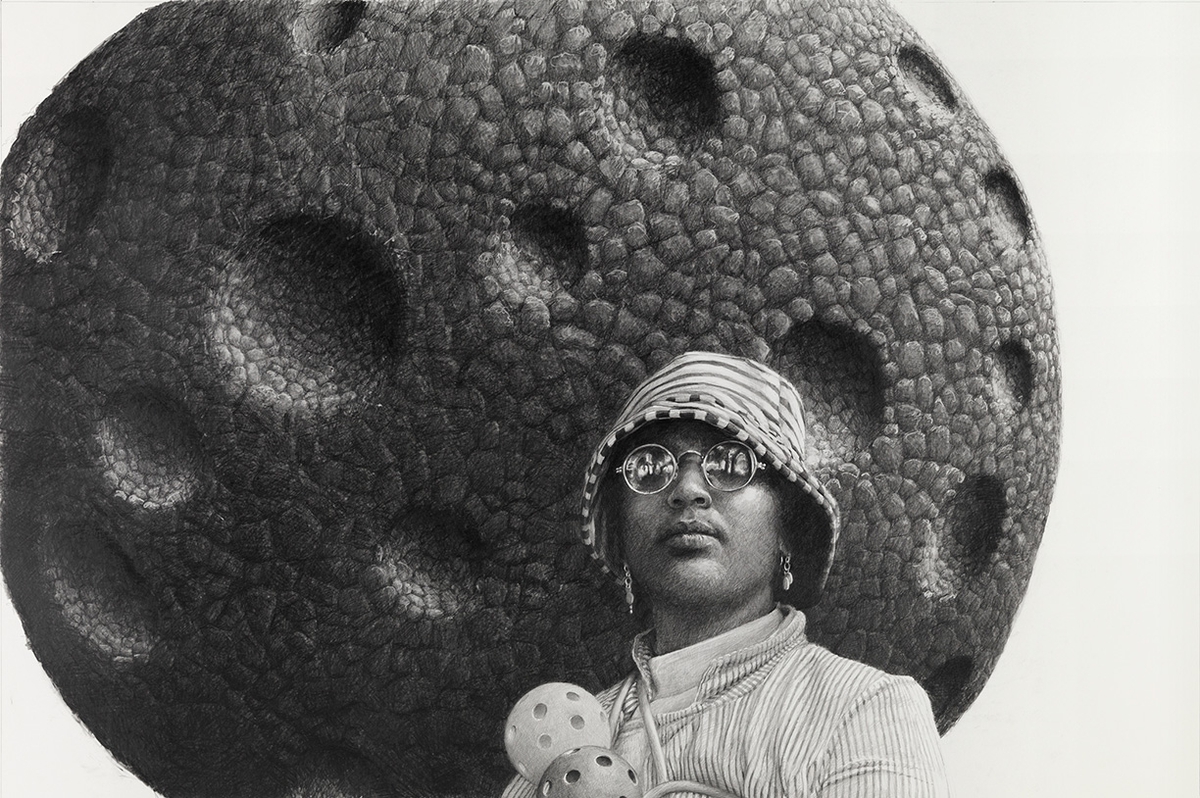 Ethan Murrow: Will Be Snaring Meteorites - And Stand Proud Amongst the Danger, 2010, Graphite on paper, 48 x 72 inches