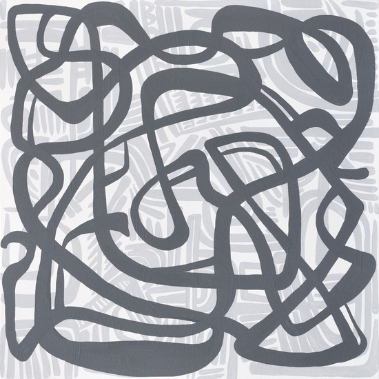 Kate Neckel: Trust, 2018, Acrylic on paintings, 24 x 24 inches