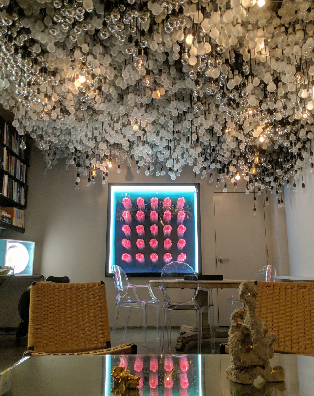 Annika Newell, 2018, Bulb Room Installation