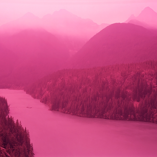 David Benjamin Sherry: North Cascades, Washington State, 2019, Edition of 3, Chromogenic print, 40 x 50 inches (framed dimensions: 42.25 x 52.25 x 2 inches)