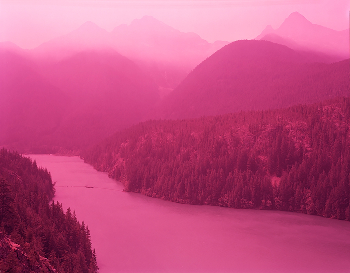 David Benjamin Sherry: North Cascades, Washington State, 2019, Edition of 3, Chromogenic print, 40 x 50 inches (framed dimensions: 42.25 x 52.25 x 2 inches)