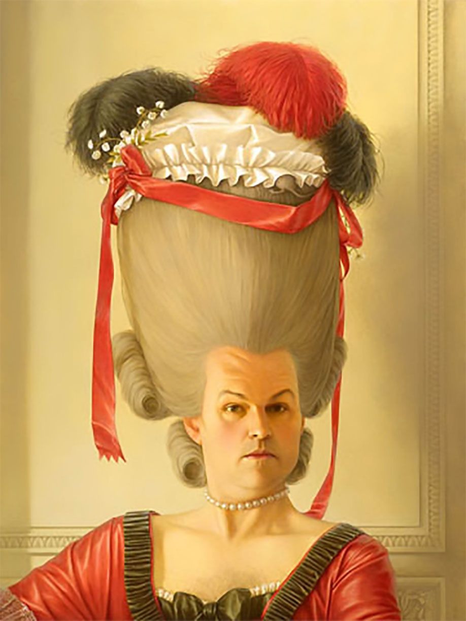 Stephen O'Donnell, La Passagére, 2011, Acrylic on panel, 24 x 18 x 2 inches