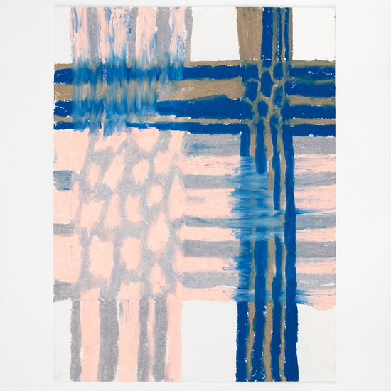 Joe Rudko, Overlap, 2024, Oil Pastel on paper, 12 x 9 inches, Framed size 16 x 13 x 1.25 inches