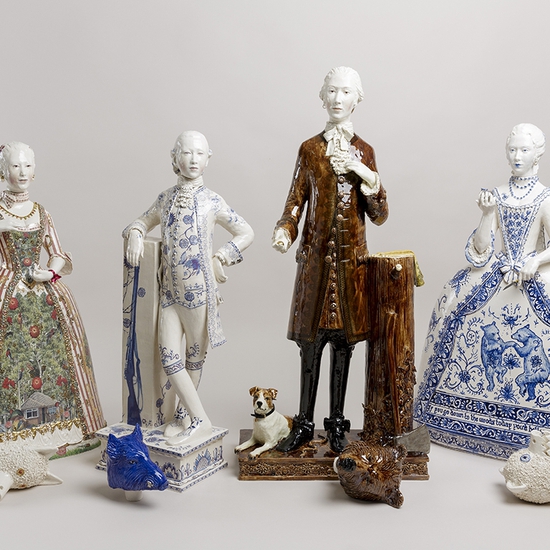 Claire Partington's ceramic sculptures from 'The Hunting Party'