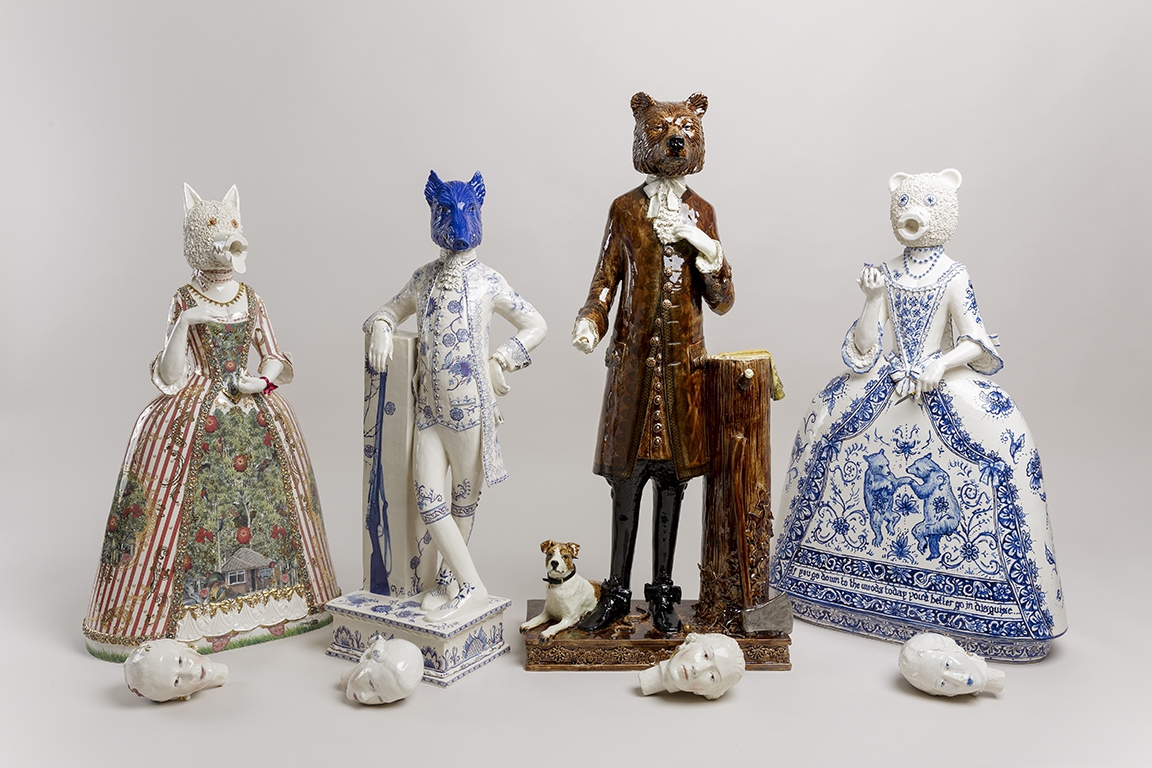Claire Partington's ceramic sculptures from 'The Hunting Party'