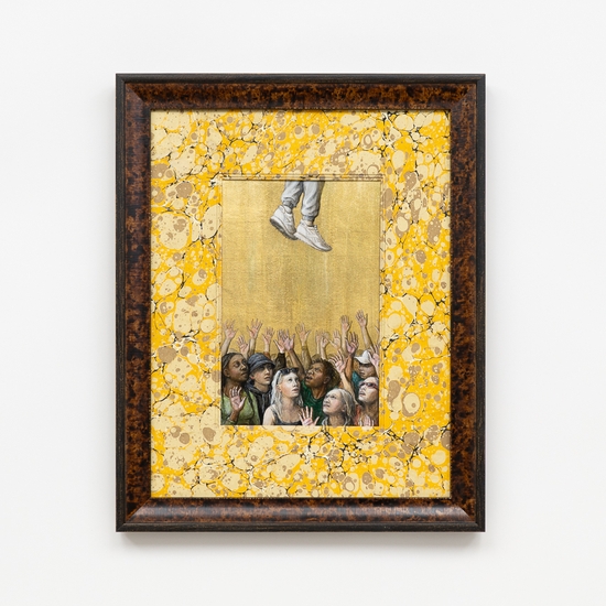 Claire Partington, Rapture I, 2026, Oil and acrylic on panel, Framed size 20.5 x 16.5 x 1.5 inches