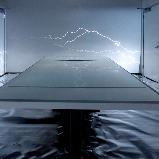 Maja Petric: A Panorama of The Skies, 2015, Interactive video and sound installed at Microsoft Research Gallery, 120 x 200 x 300 inches