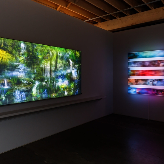 Installation view of Maja Petric 'Skies' West Gallery exhibition