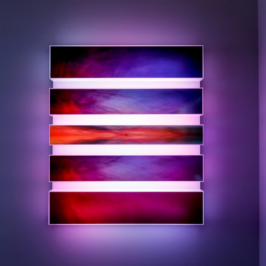 Installation of Maja Petric Skies light installation series