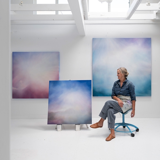Tracy Rocca in her studio