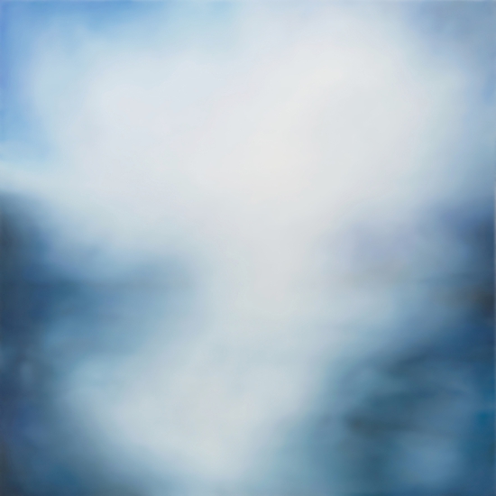 Tracy Rocca: Elk Island, 2019, Oil on polyester over panel, 42 x 42 inches