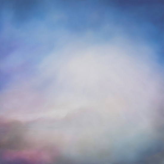Tracy Rocca: Flood 7, 2024, Oil on polyester over panel, 36 x 36 x 2 inches