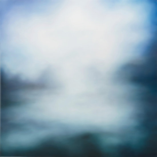 Tracy Rocca: Jackson Lake, 2019, Oil on polyester over panel, 48 x 48 inches