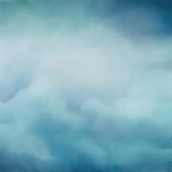 Tracy Rocca: Storm 4, 2024, Oil on polyester over panel, 24 x 24 x 2 inches
