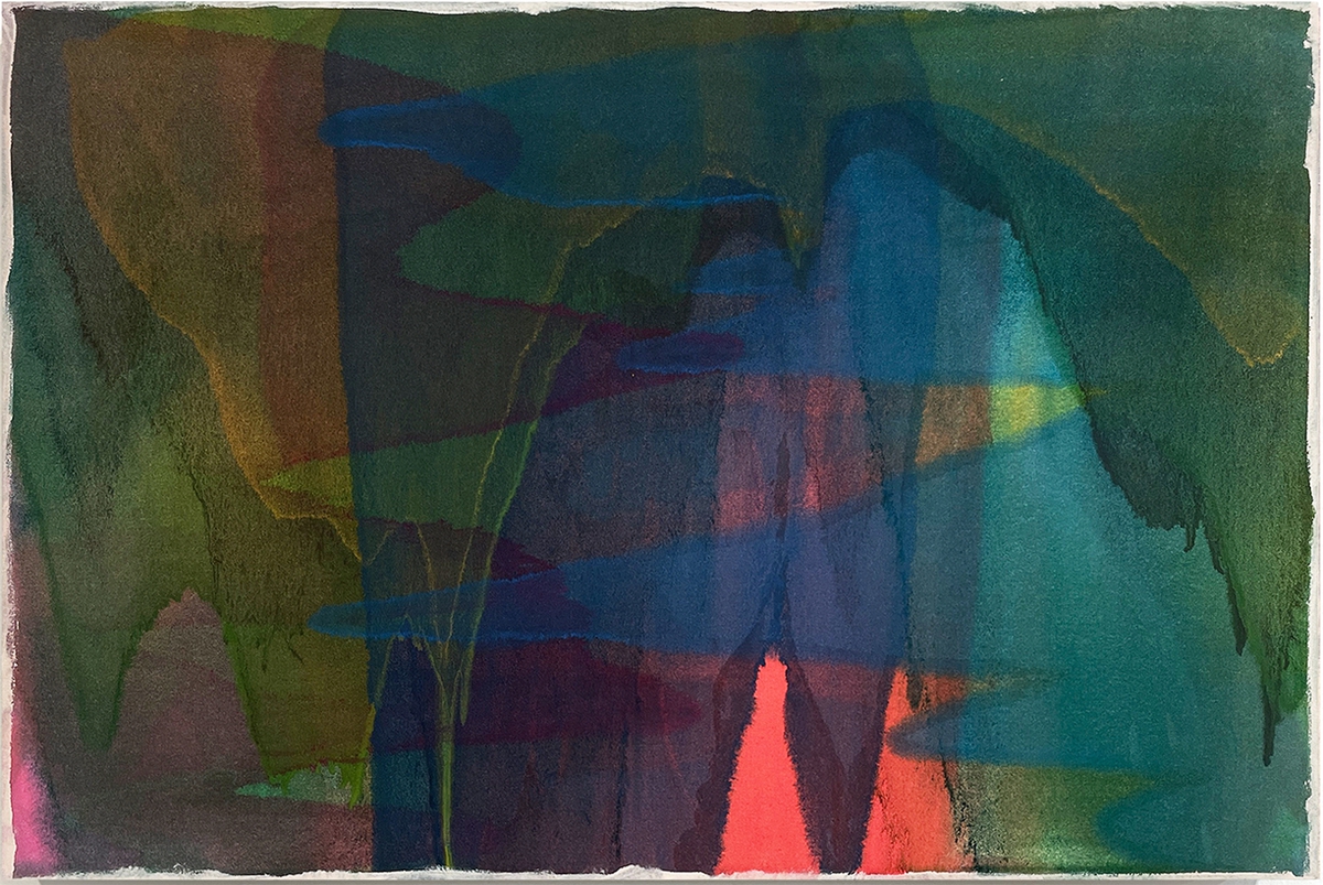 Marcel Rozek, Aspects, 2025, Oil and latex on canvas, 24 x 36 x 1.5 inches
