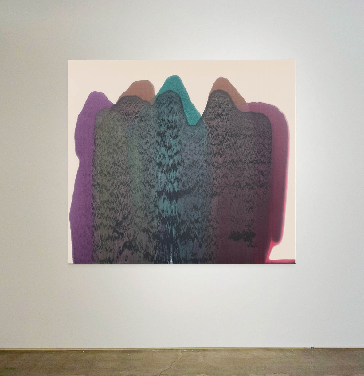 Marcel Rozek, Luster #2, 2023, Oil on canvas, 64 x 72 x 1.25 inches