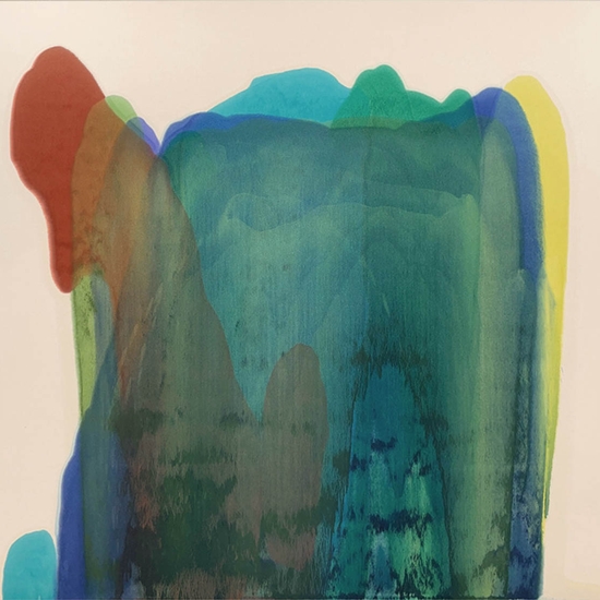 Marcel Rozek, Module #4, 2023, Oil on canvas, 64.75 x 72 x 2 inches