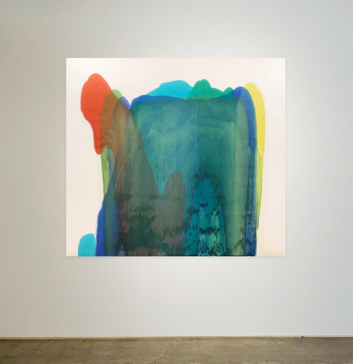 Marcel Rozek: Module #4, 2023, Oil on canvas, 64.75 x 72 x 2 inches