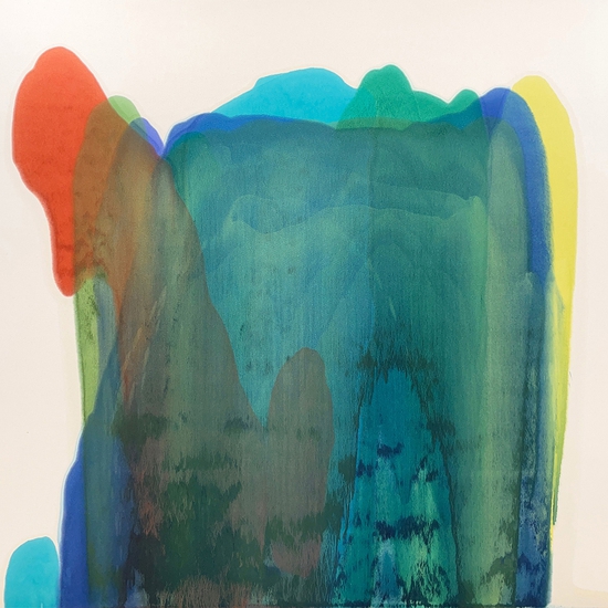 Marcel Rozek: Module #4, 2023, Oil on canvas, 64.75 x 72 x 2 inches