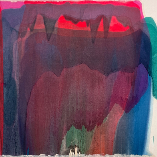 Marcel Rozek, The Day is Done, 2025, Oil and latex on canvas, 44 x 48 x 1.5 inches