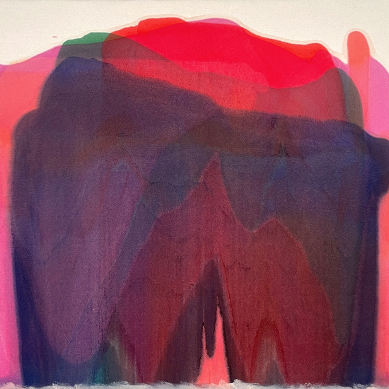 Marcel Rozek, Thunder, 2025, Oil and latex on canvas, 40 x 48 x 1.5 inches