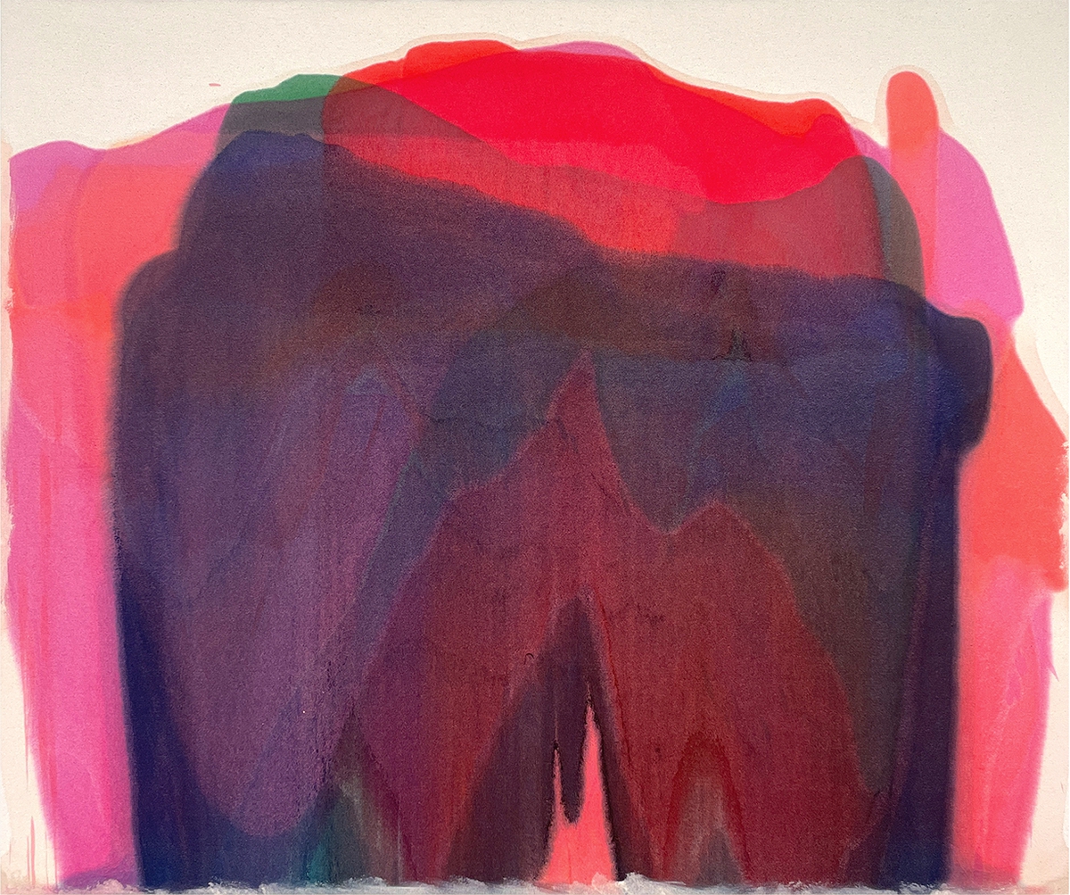 Marcel Rozek, Thunder, 2025, Oil and latex on canvas, 40 x 48 x 1.5 inches