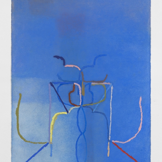Joe Rudko, Chandelier, 2025, Oil pastel on paper, 30 x 22.5 inches
