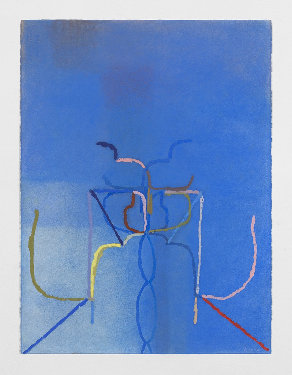 Joe Rudko, Chandelier, 2025, Oil pastel on paper, 30 x 22.5 inches