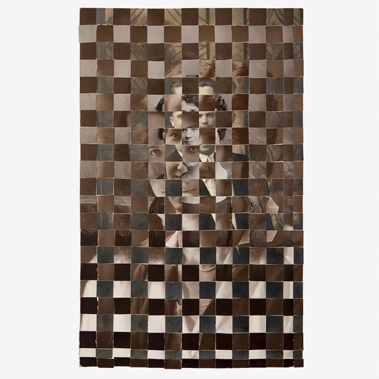 Joe Rudko: Dark Portrait, 2018, Found photographs on paper, 15 x 11 inches (framed dimensions: 17 x 13 x 1.25 inches)
